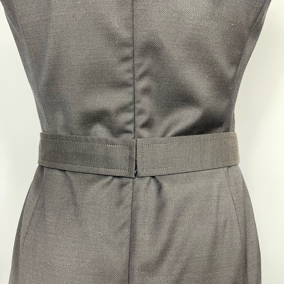 HUGO BOSS DOBINA Virgin Wool Shift Dress Belt Career Work Office Business 36 XS - Picture 8 of 16
